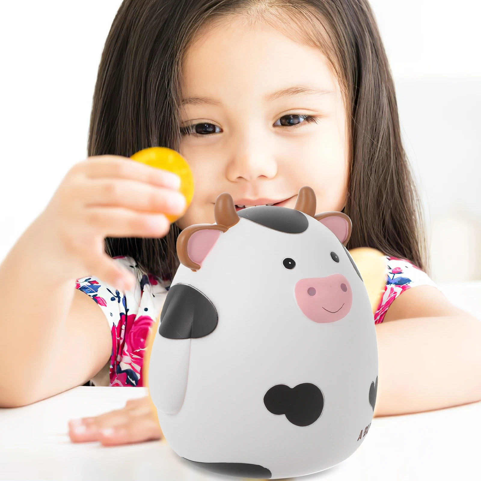 กระปุกออมสินลายวัว ขนาดใหญ่ กันน้ำ งานฝีมือประณีต ของขวัญสำหรับเด็ก 1 ชิ้น