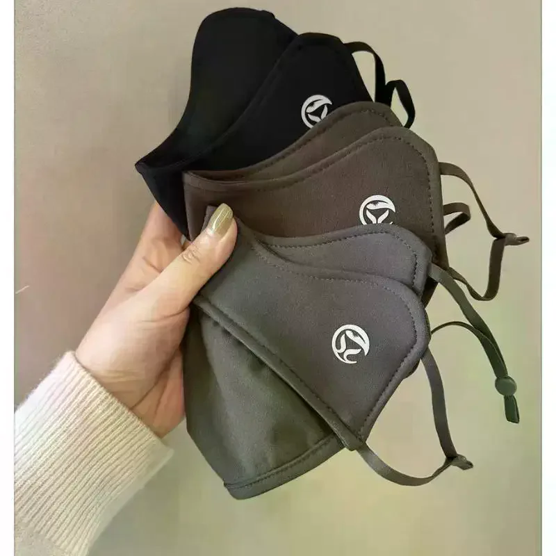 

Женская теплая маска для лица, утолщенная для осени и зимы, защищает глаза и углы, ветрозащитная для езды на велосипеде и использования на открытом воздухе.