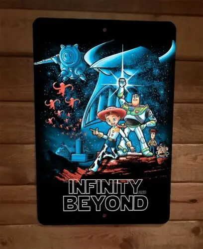 1 pcs,Infinity and Beyond Toy Buzz Woody Lightyear Story 8x12 Metal Wall Sign Poster