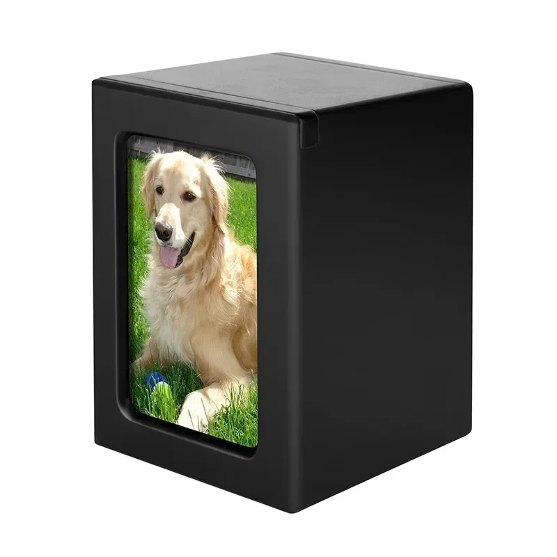 New Customized Pet Urn Solid Wood Pet Urn Small Dog Cat Urn Pet Commemorative Collection Box