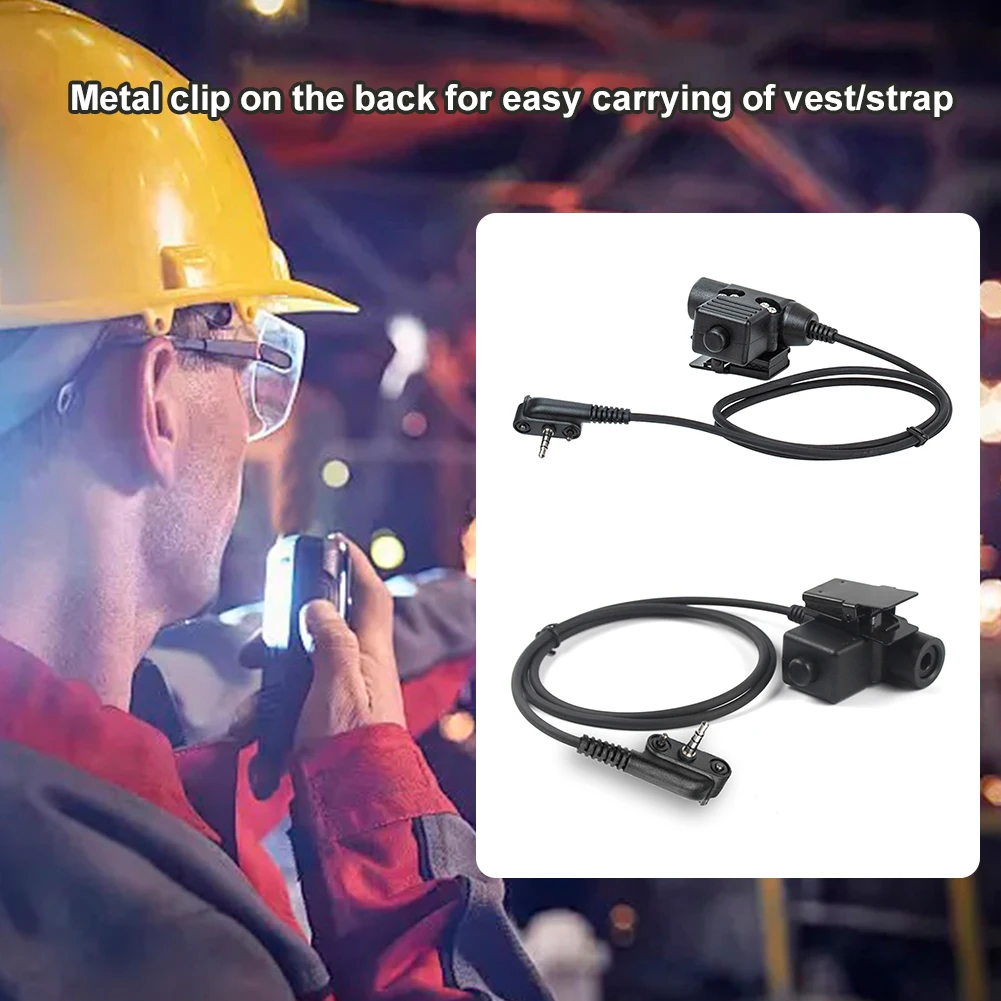 Adaptador de auriculares U94 PTT Cable enchufe auriculares U94 adaptador PTT U94 PTT accesorios de auriculares para Vertex VX-160 VX-180 VX-210 VX-231