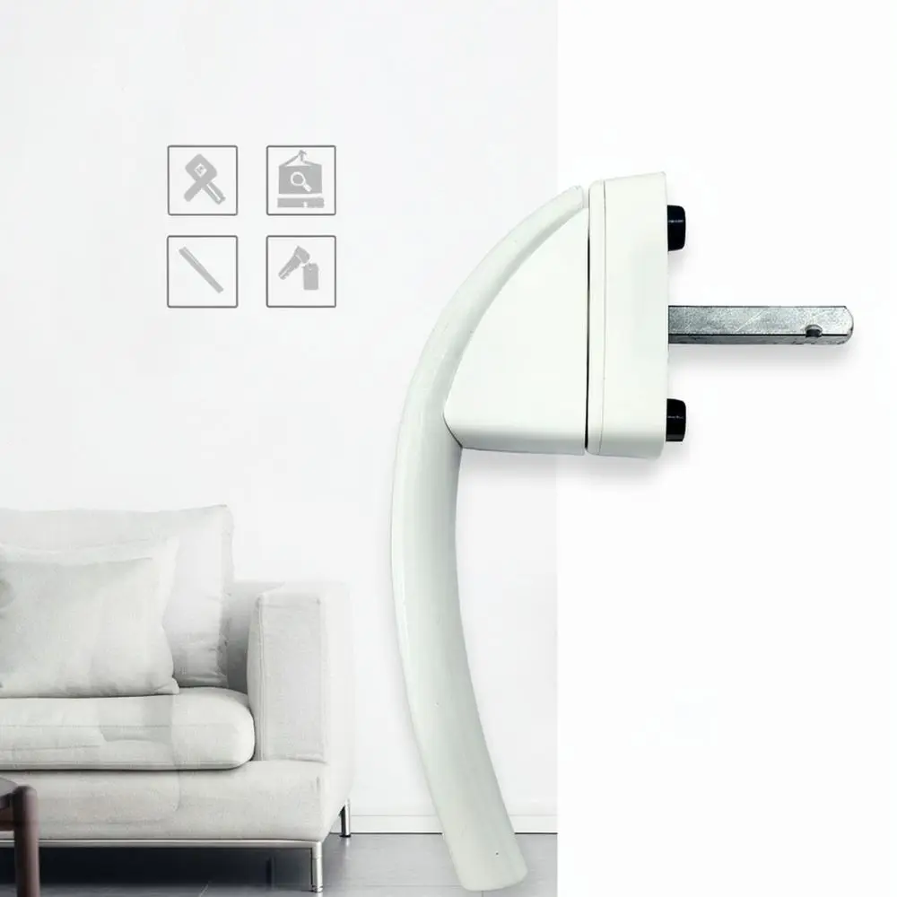 Ergonomic Window Handle For Tilt Turn Sliding Casement Windows Replacement Hardware Durable Aluminum Alloy Finish