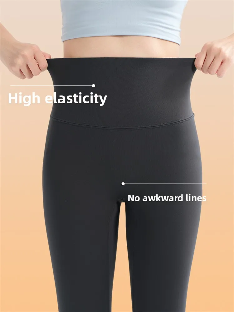 Thiened Pantaloni da yoga caldi in pelle arca Leggings lunghi a vita alta da donna Foderati in Fce Extra Thi Autunno Inverno Abbigliamento da esterno