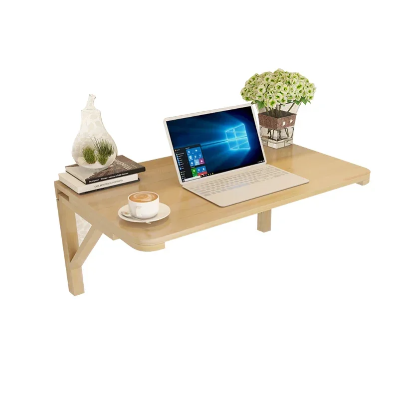 Double Support with Wall Table Folding  Against The Wall Solid Wood Wall Hanging  Computer Desk Dining