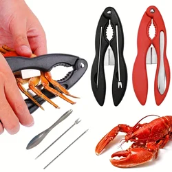 Crab leg clamp tool, multifunctional portable crab claw made of stainless steel, seafood shell opener, 1pc