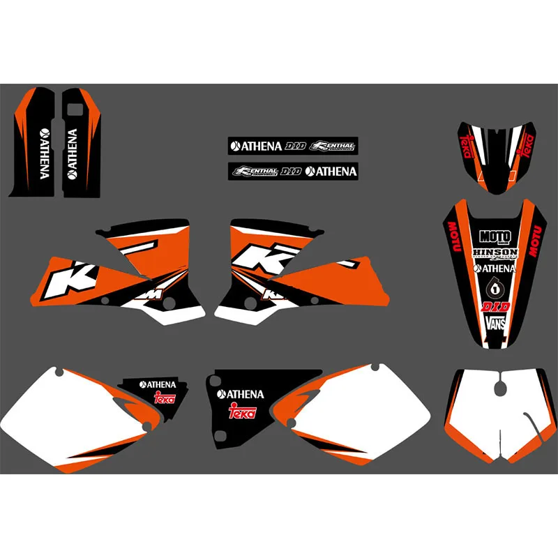 Motorcylce PVC SX MXC stick GRAPHICS FOR KTM SX MXC 125/250/380 /400/520 1998 1999 2000 decal  sticker