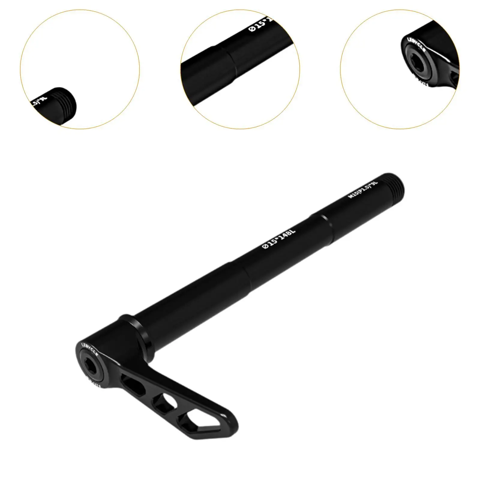 محور سريع التحرير محمول خلفي من خلال محول المحور ملحقات الدراجة المحاور الأمامية والخلفية العملية لقطع غيار دراجات الطريق #5