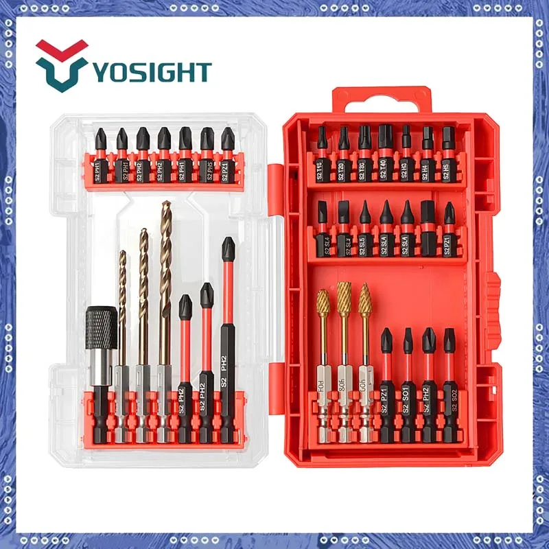 

35Pcs Screwdriver Bits Set S2 Impact Driver Bit Set Phillips Strong Magnetic Multifunctional Precision Screwdriver Bits for Tool