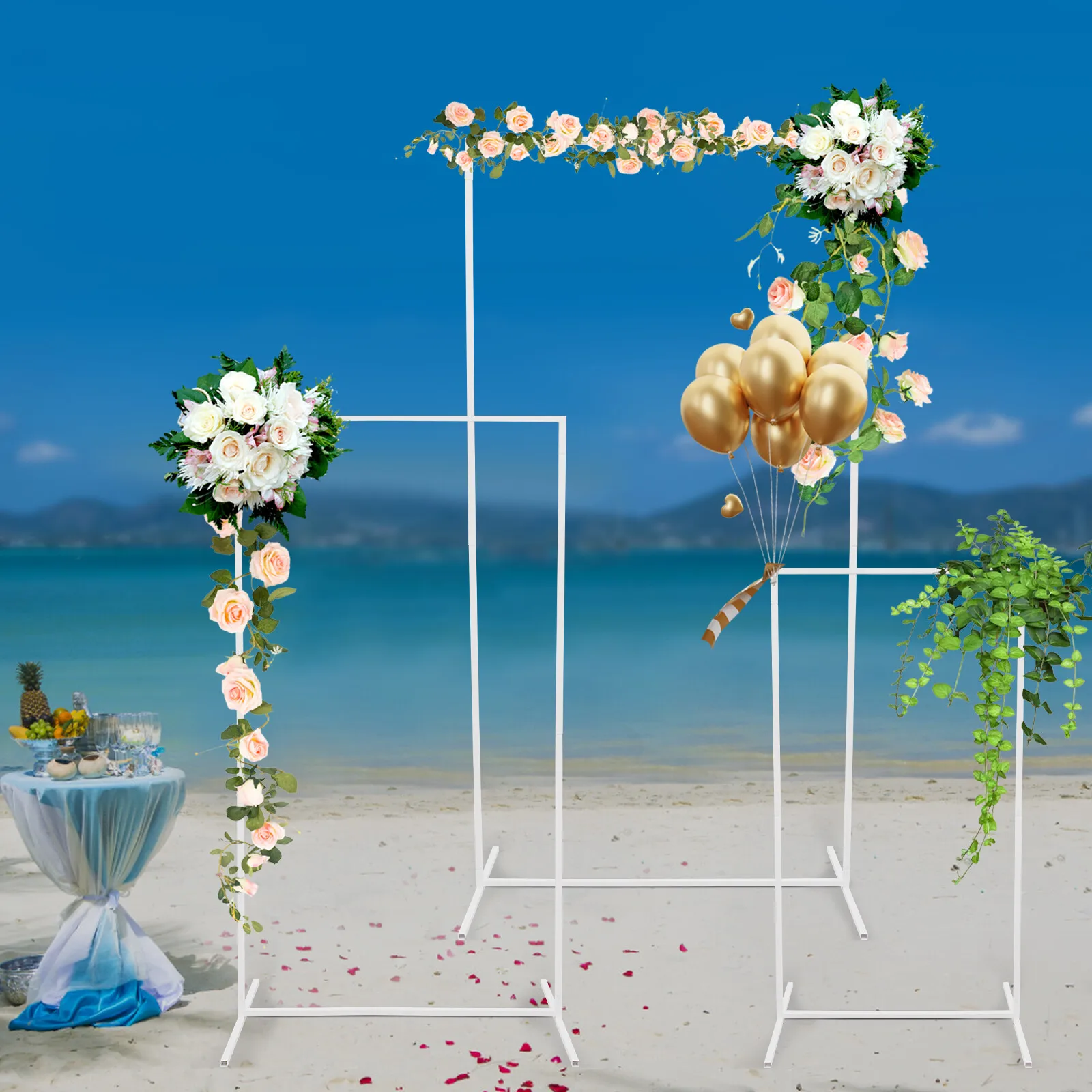 

Rectangular Metal Backdrop Stand Rectangular Balloon Frame, Metal Backdrop Stand