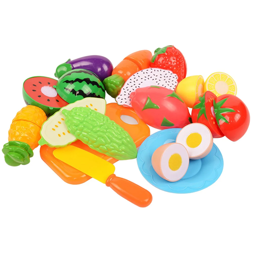 Toy Fruit Vegetable Toys Kid Playing Optional Educational Models DIY Cutting Child House