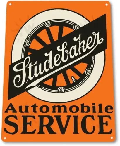 Studebaker Automobile Dealer Service Parts Shop Retro Wall Decor Metal Tin Sign