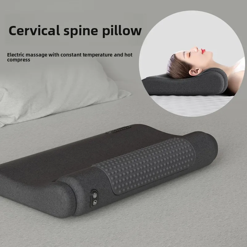 

Cervical spine pillow to protect the spine to improve sleep Special massage spine non-traction hot compress repair cylindrical