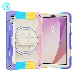 360 Rotating Armor Case For Lenovo Tab M10Plus3rdGen TB-125FU P11 5G M8 TB-8505 8506 M10 K10 Shockproof Stand Cover Silicine+PC