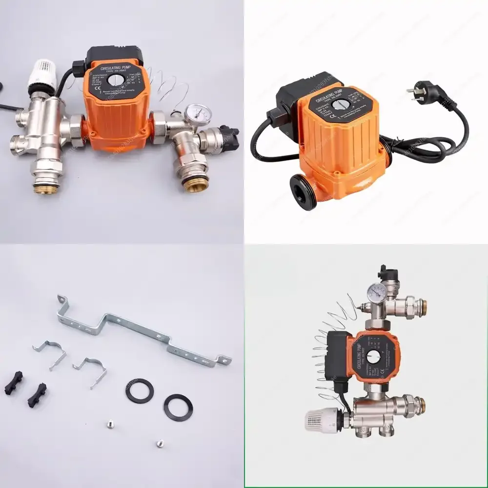 

Water Circulating Pumps Manifold Hot Cold Mixing Valve for Radiant Floor Heating System Thermostatic Control for HVAC