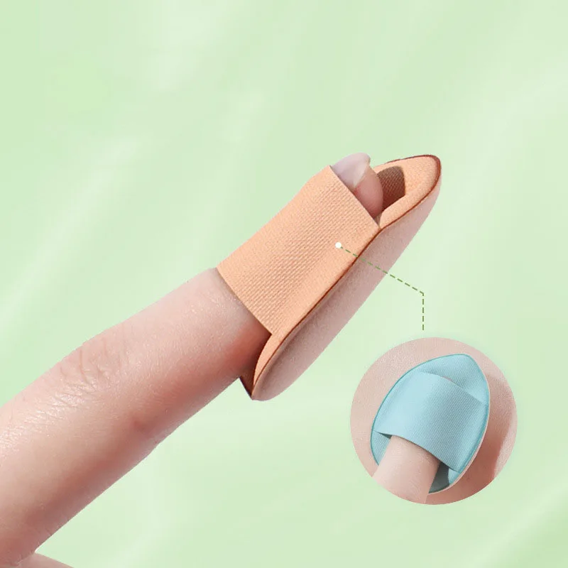 15 szt. puszeczek do pudru na palec, poduszka powietrzna, bez pudru, gąbeczka do pudru typu beauty egg, mini puszeczka do pudru na palec do stosowania na sucho i na mokro