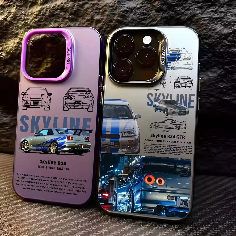 F-Fast And F-Furious R-R34 Handyhülle für Samsung Galaxy S26 S25 S24 S23 S22 S21 S20 Note20 FE Ultra Edge Plus 4G 5G Anti Fall
