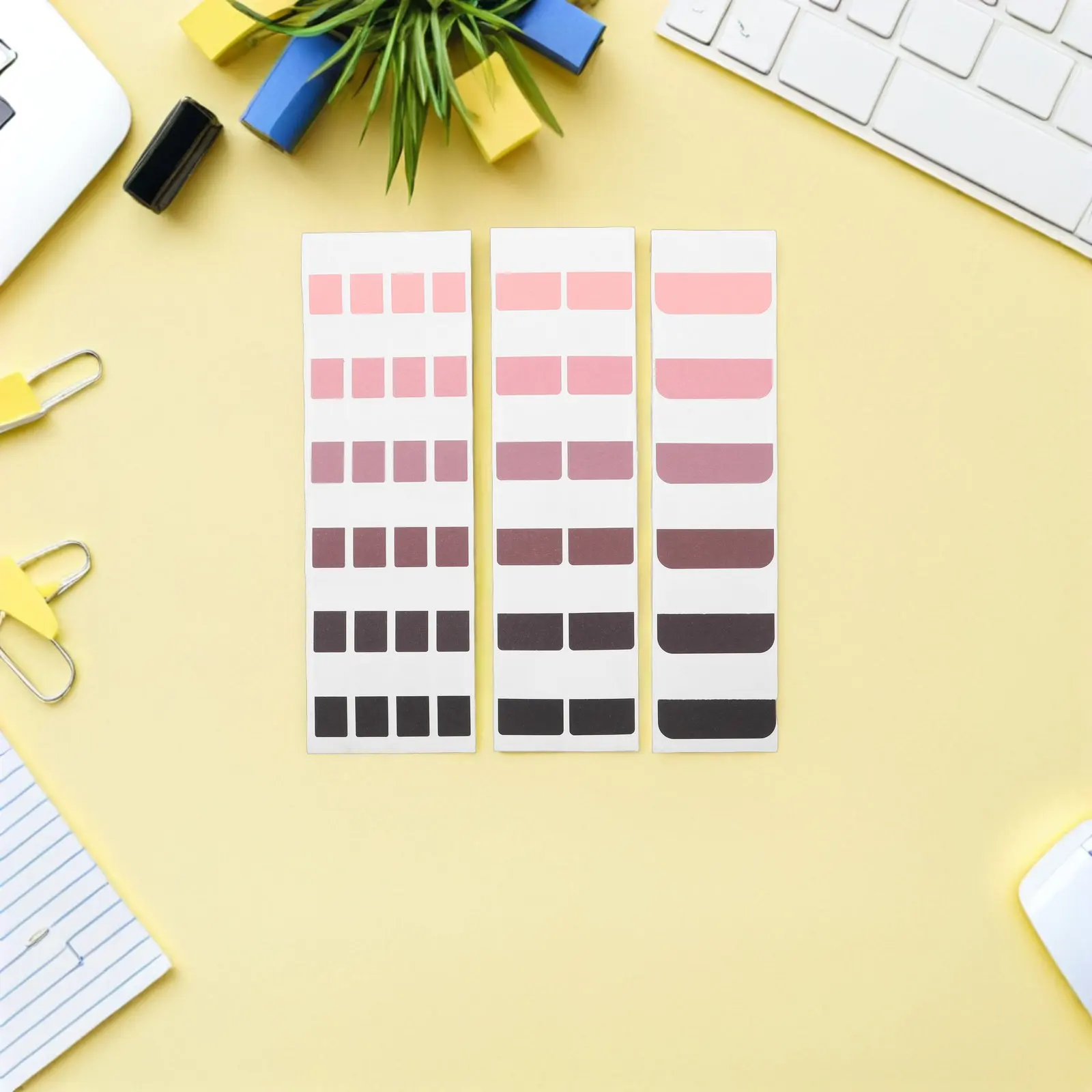 

3Pack Colored Index Dividers Gradient Sticky Page Markers Labels Writable File Tabs for Notebooks Folders Binders