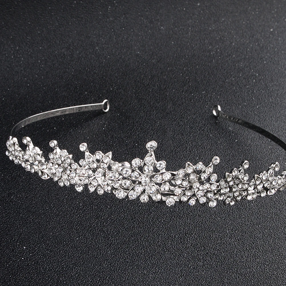 

Crystal Vintage Headband Women's Princess Crown Hair Accessories for Rhinestone Tiara Wedding