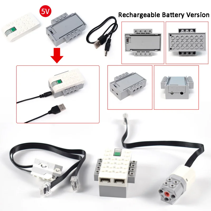 Nuova serie educativa WeDo 2.0 Smart Hub batteria ricaricabile adatta per 45300 Core Set motori medi 21980 45303 giocattoli