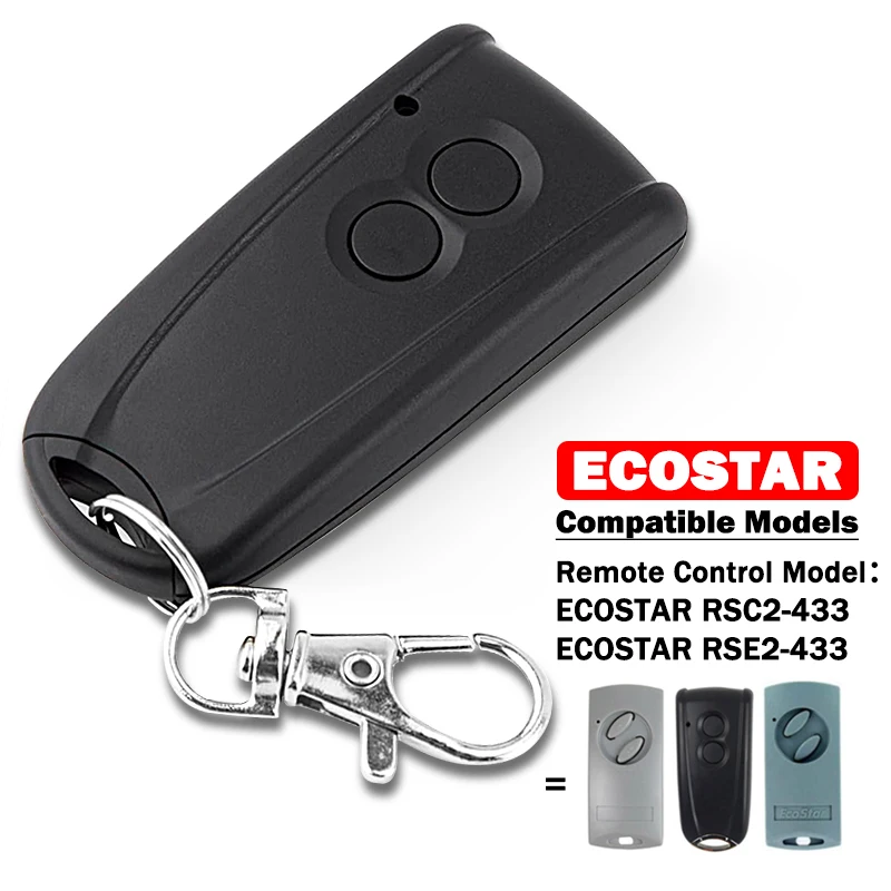 New ECOSTAR RSC2 RSE2 RSZ1 433MHz Garage Door Remote Control Compatible with Liftronic 500 700 800 Gate Opener Command