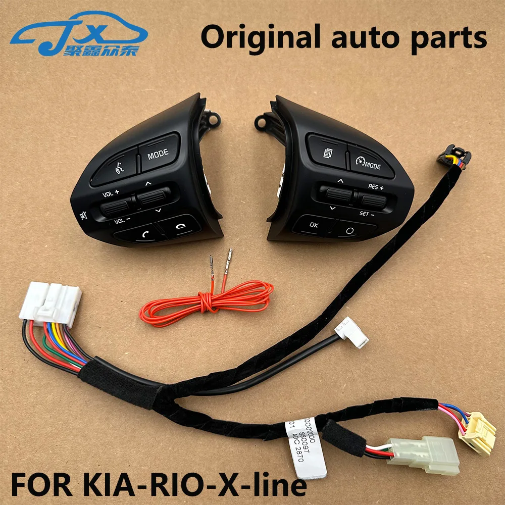 For Kia K2 RIO X-LINE 4 Original parts Multifunction Steering Wheel Bluetooth Fixed Speed Cruise Control Button Audio Switch