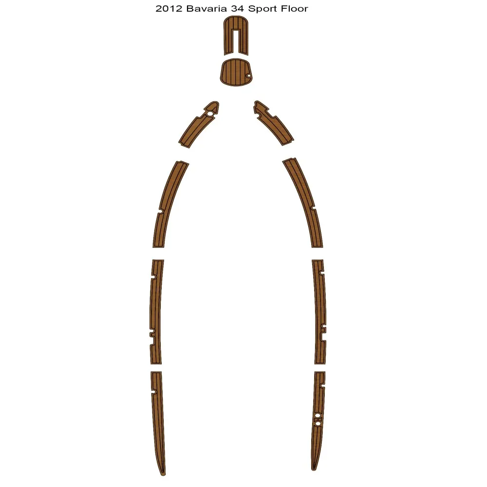 2012 Bavaria 34 Sport Floor Boat EVA Foam Teak Deck Flooring Mat Seadek MarineMat Gatorstep Style Self Adhesive