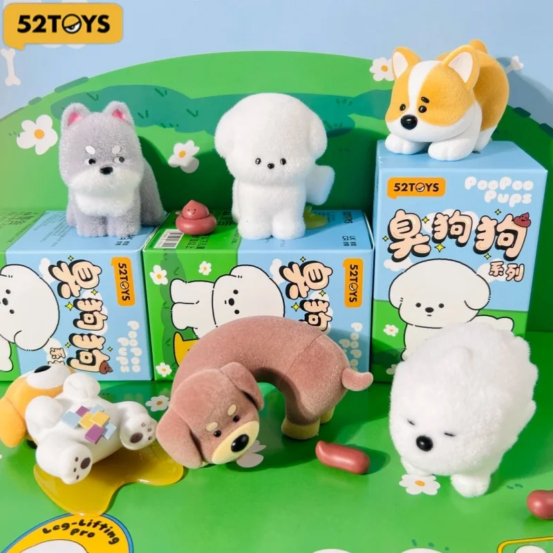 

52TOYS Blind Box PooPoo Pups Collection Kawaii Anime Action Figure Cartoon Model Surprise Box Mystery Box Birthday Gift