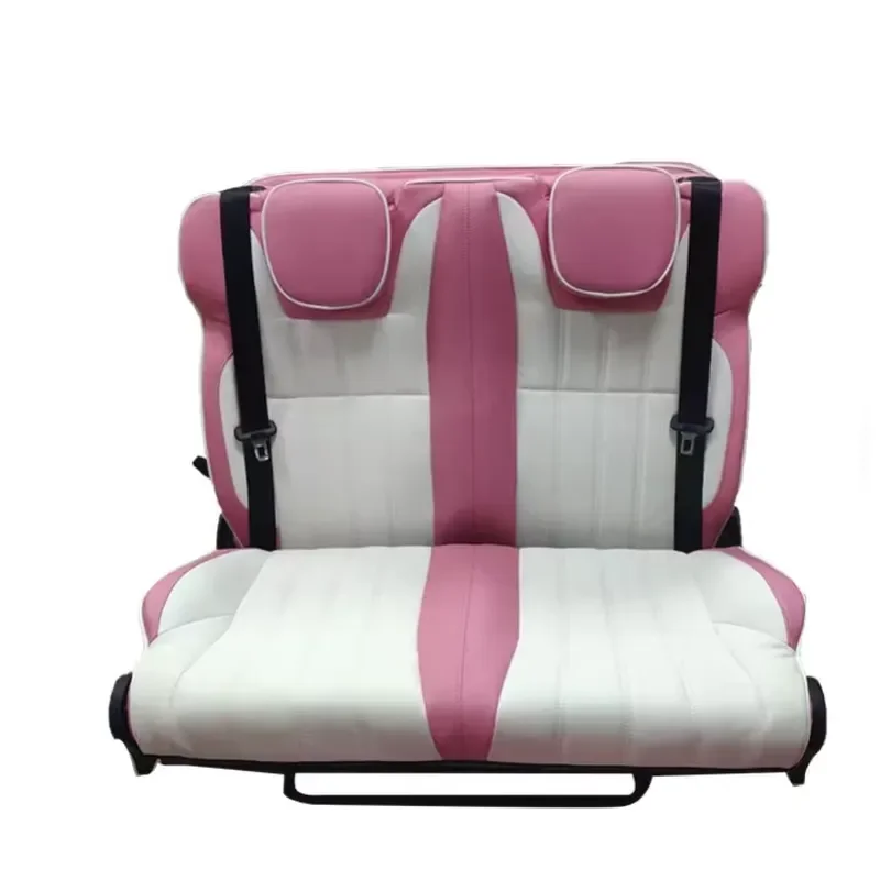 Luxury Leather Car Seat Triple Folding Forward Sliding Bed Custom Fit for RV MPV SUV Camper Van Conversions Deluxe Comfort