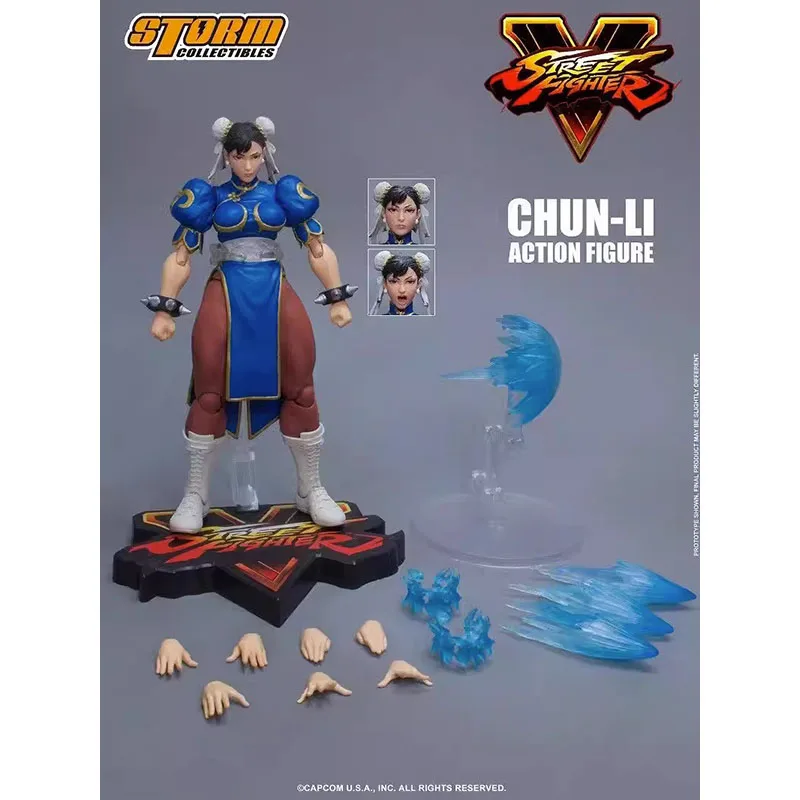 

In Stock Original Storm Toys 1/12 Street Fighter V Chun-Li Game Character Model Movable Doll Art Collection