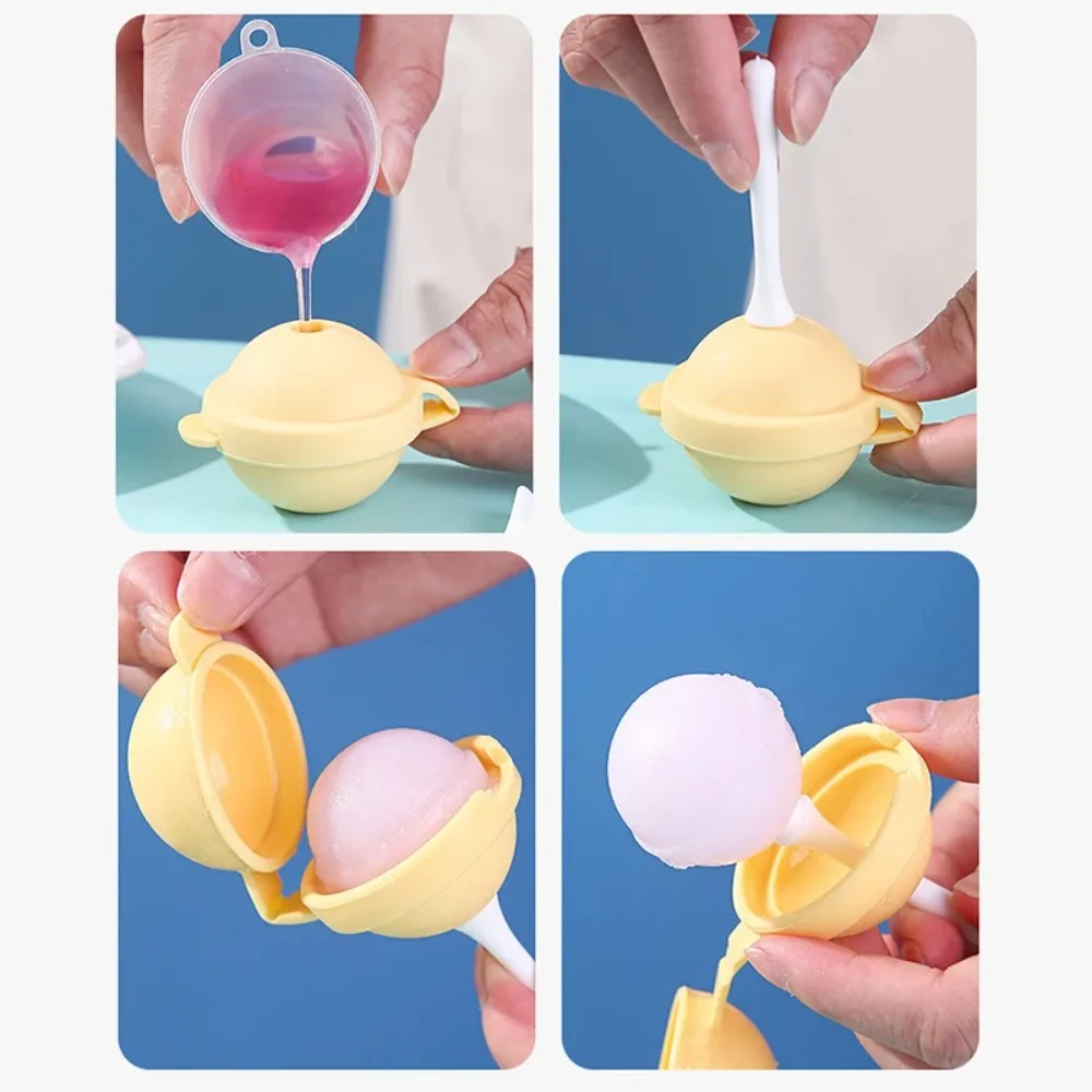 Mini Silicone Ice Molds Quality Reusable DIY Silicone Popsicle Mold with Removable Lids Lollipop Ice Maker Party