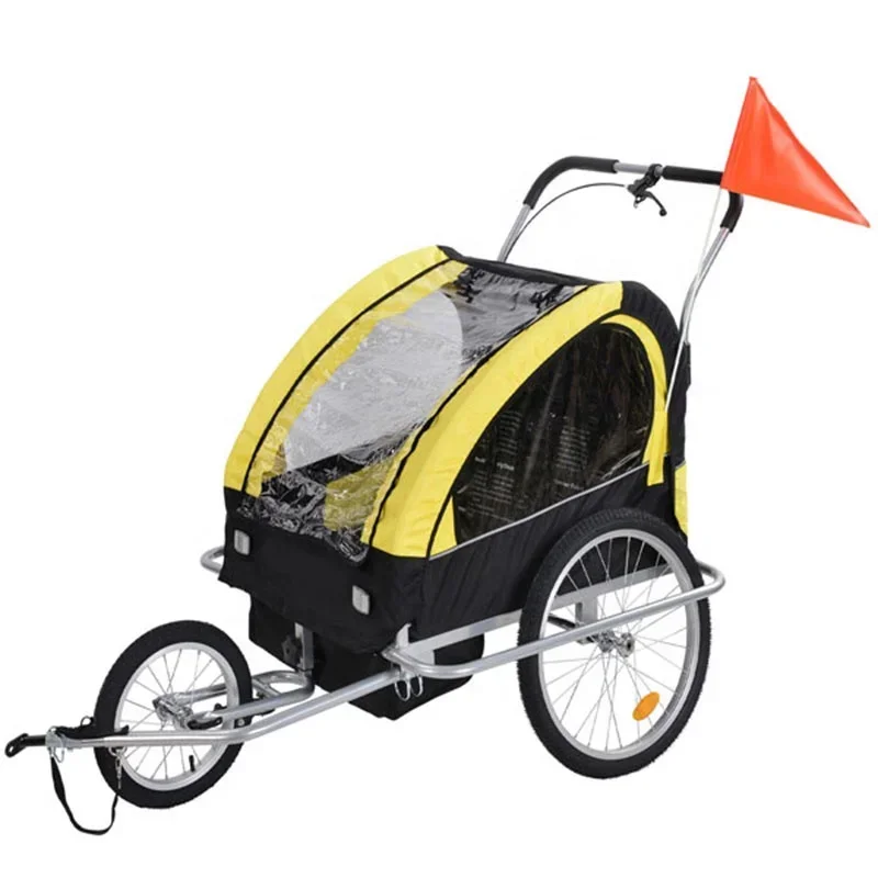 Factory Directly Double Child Baby bike trailer stroller 3-in-1