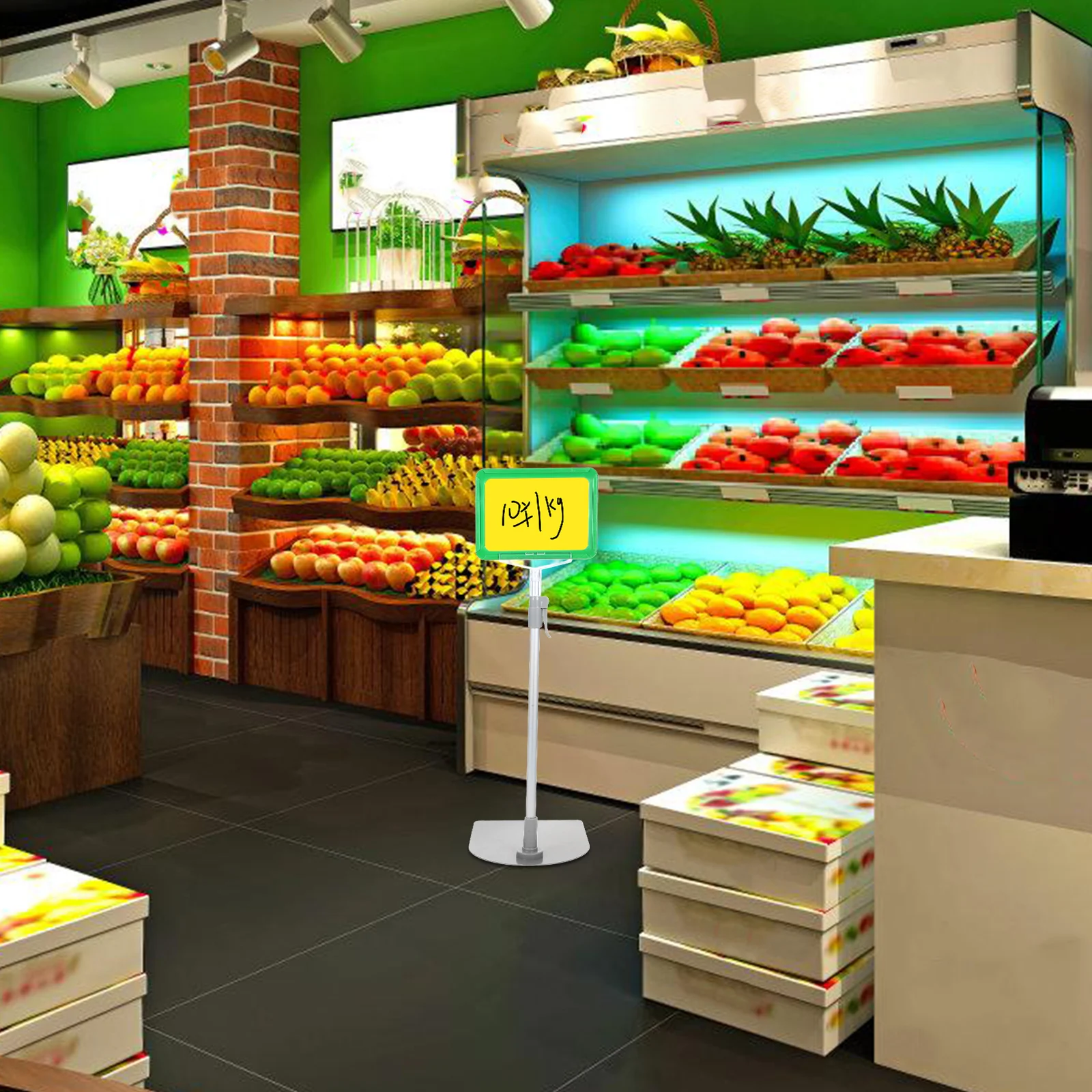 

1Set Price Display Holder Desktop Floor Sign Holder Stable Easy Install Merchandise Tags Stand Retail Store Price Sign Display