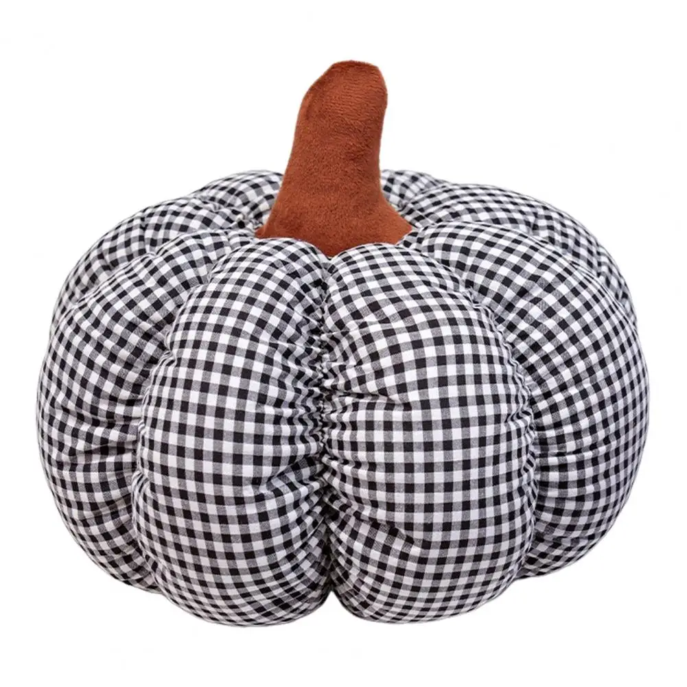 Set di cuscini di zucca autunnali accoglienti in peluche arancione per decorazioni di Halloween Cuscini di peluche per divano camera da letto Sherpa morbido per l'autunno