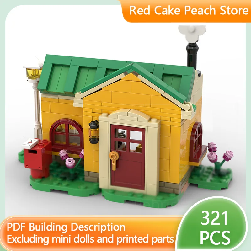 Modelo de Juego Popular, Bloques de Construcción MOC, Casa Pequeña Residencial, Tecnología Modular, Regalos Navideños para Niños, Juguetes de Ensamblaje