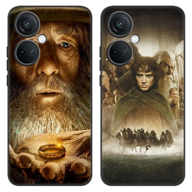 L-Lord of the R-Rings Cartoon Cover Black Phone Case For OnePlus Nord CE3 Lite 3 12 11 2T N30 CE2 N300 N200 10 9RT ACE 2V Pro 5G