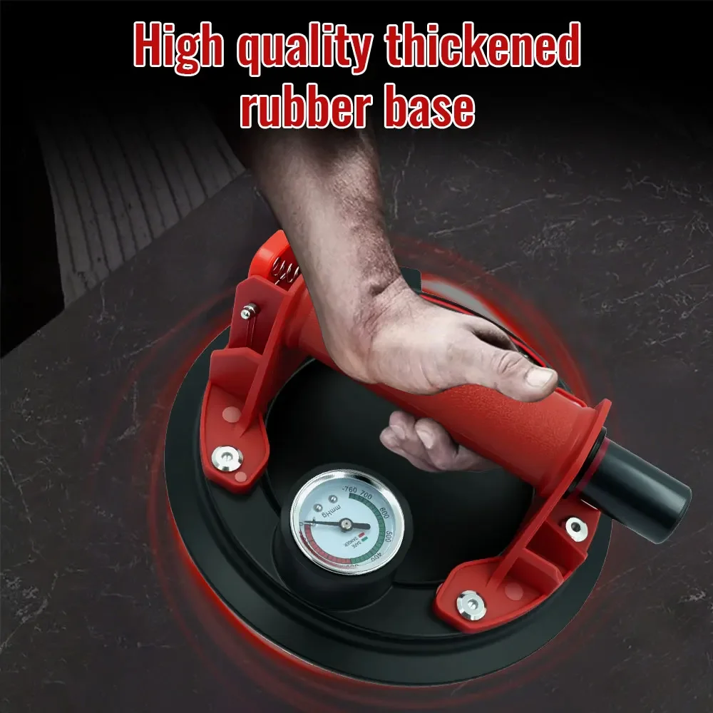 8 inch Cup Vacuum Suction Cup 250kg Loading Capacity Heavy Duty Vacuum Spreader for Tile Adsorption Granite Glass Lifting
