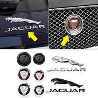 3D ABS Logo Front Grille Rear Trunk Sticker Badge Emblem Decals For Jaguar X S F XF XE XJ XK XEL XFL XJL XJ6 XJS XKR XFR JS R