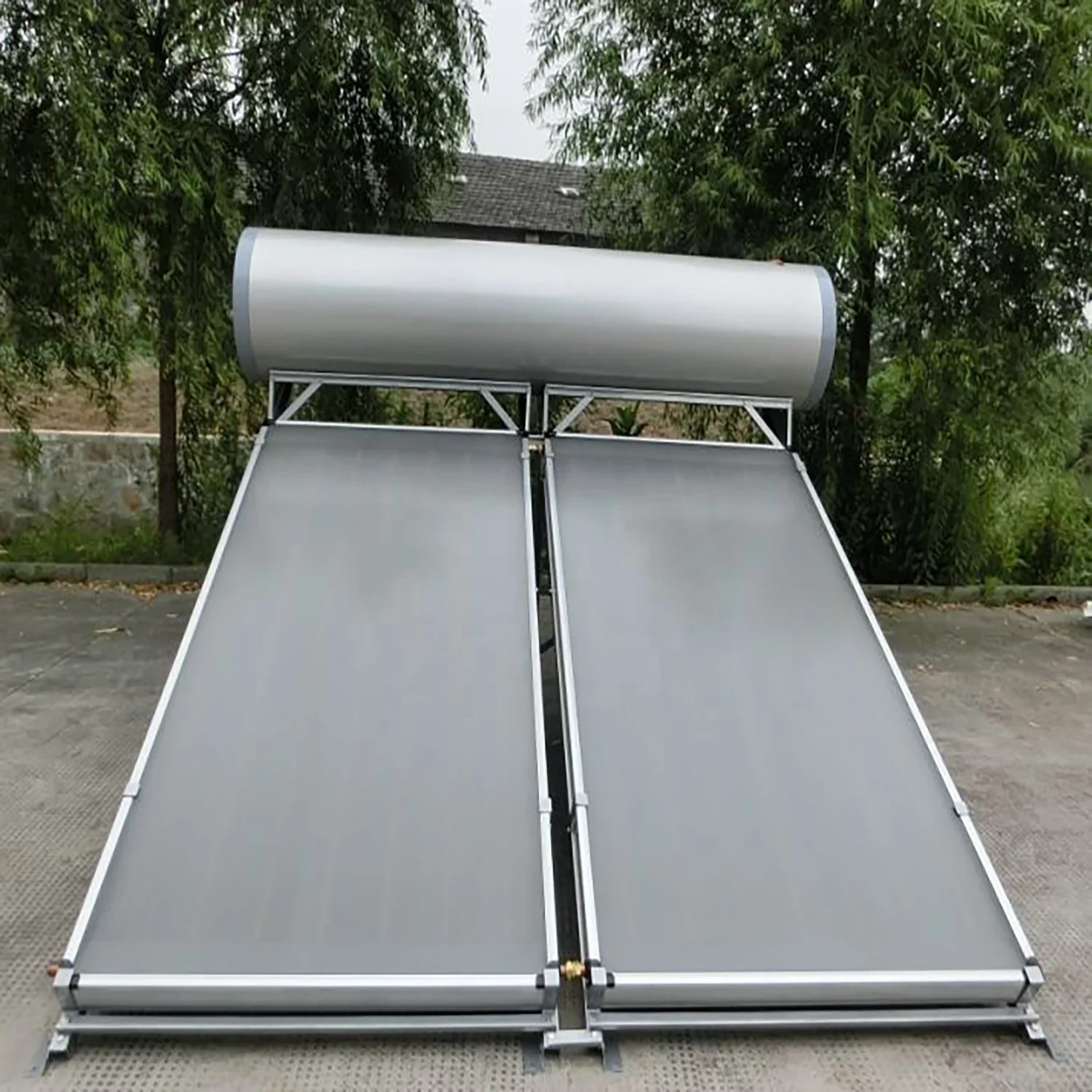 

Low Cost Solar Heater Panel Water Flat Plate 300L Solar Water Heater With Flat Plate Collector