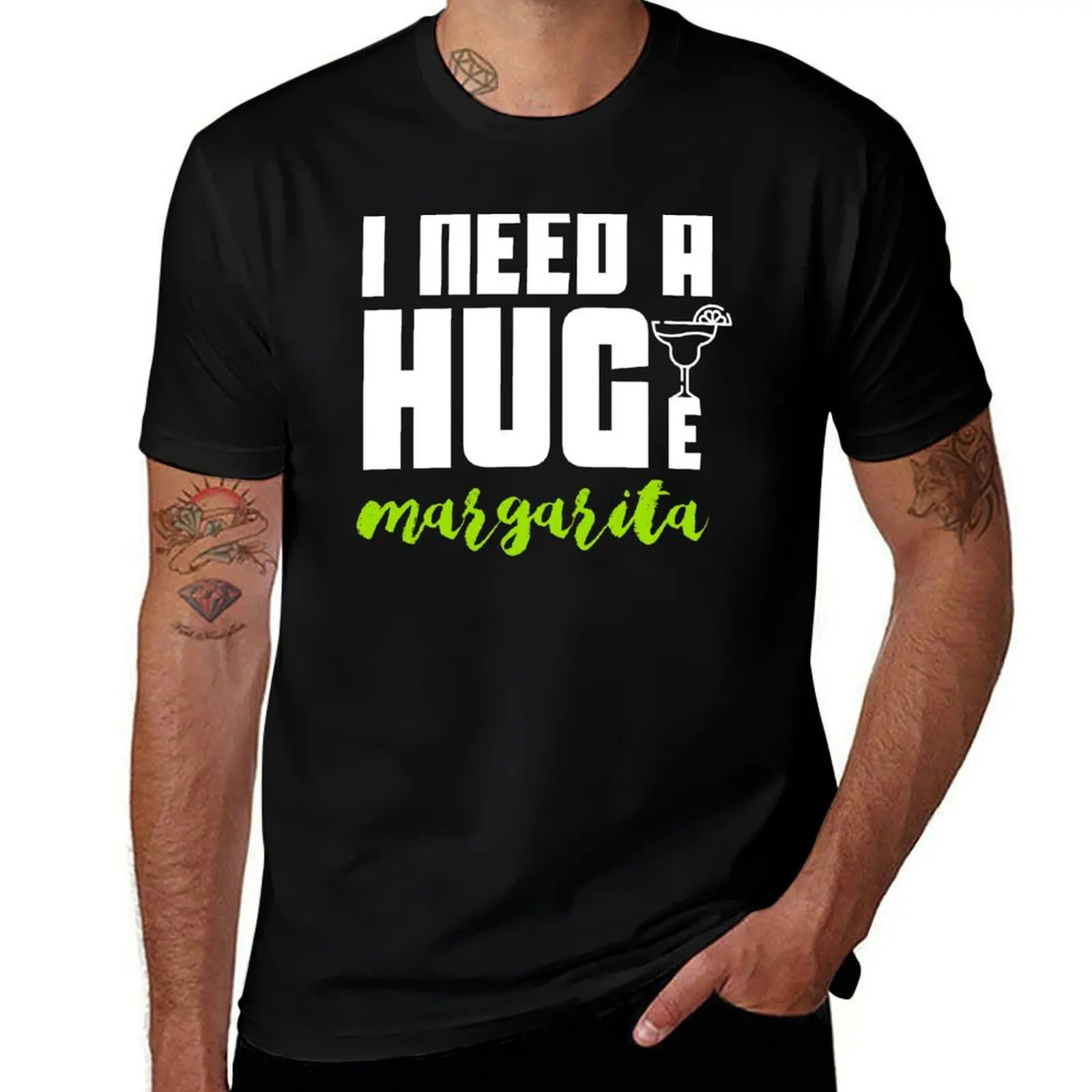 

I Need A Huge Margarita T-Shirt graphic t shirts summer top man clothes vintage t shirt men