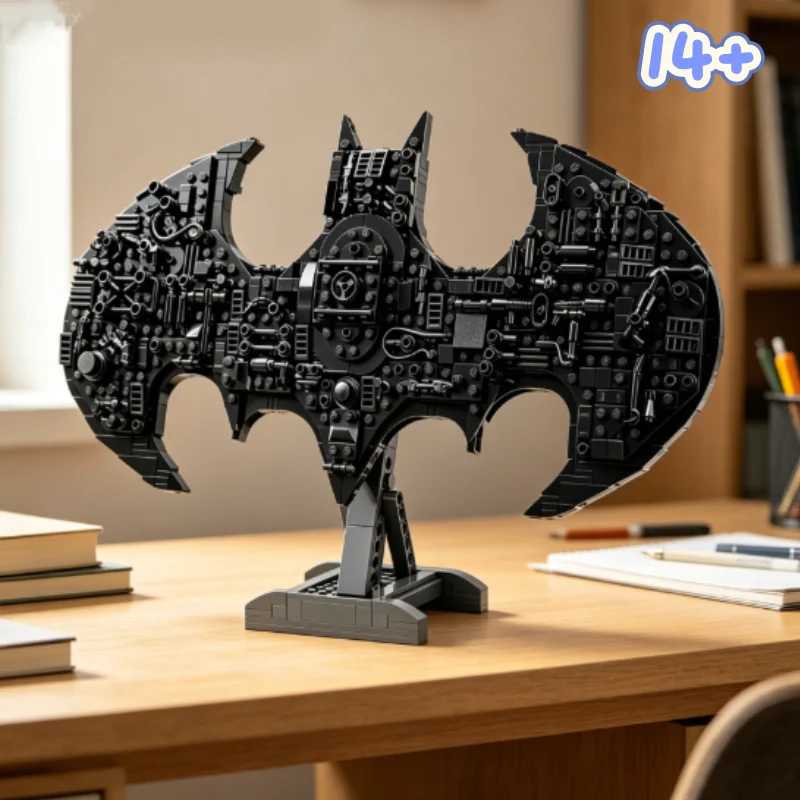 2026 New 678PCS Mask Emblem Building Blocks Set 3D Wall Decor Display Model DIY Toys for Adults Birthday Party Christmas Gifts