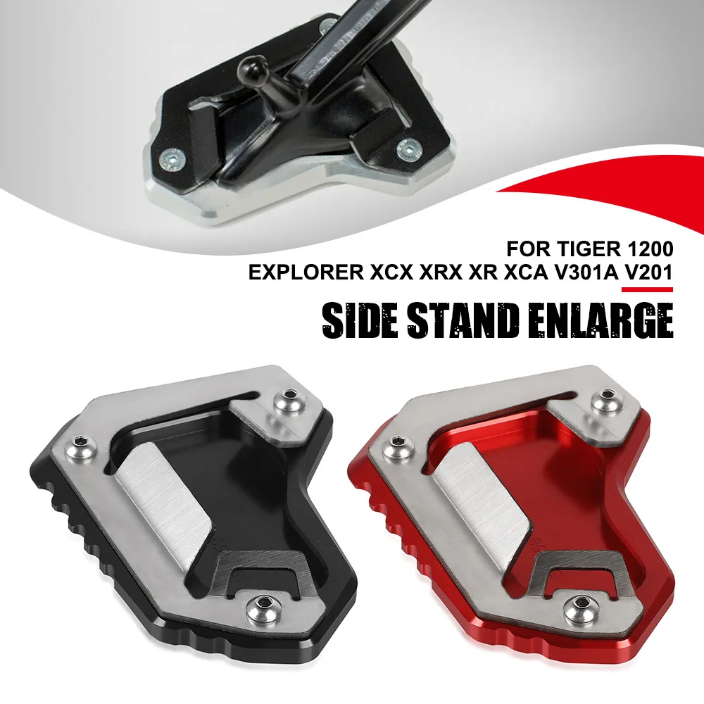 

Motorcycle Kickstand FOR Tiger 1200 Explorer XCX XRX XR XCA V301A V201 Foot Side Stand Extension Accessories CNC Aluminum V 201
