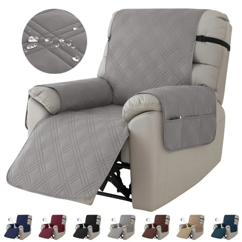 Geometrischer Liegestuhlbezug für Haustiere, Kindersessel, Matte mit Tasche, einfarbig, Rautenkaro, rutschfester Liegestuhlbezug, Heimdekoration
