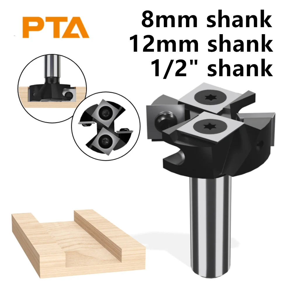 

8 мм 12 мм 12,7 мм Т "Тип Прорезыватель резец Z4 фреза для деревообработки фреза для древесины торцевая фреза карбидный резак