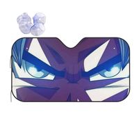 Dragon Ball Goku Eyes Sunshade Windscreen Universal Cover Front Block Window 70x130cm Car Window Windscreen Cover Heat Reflector