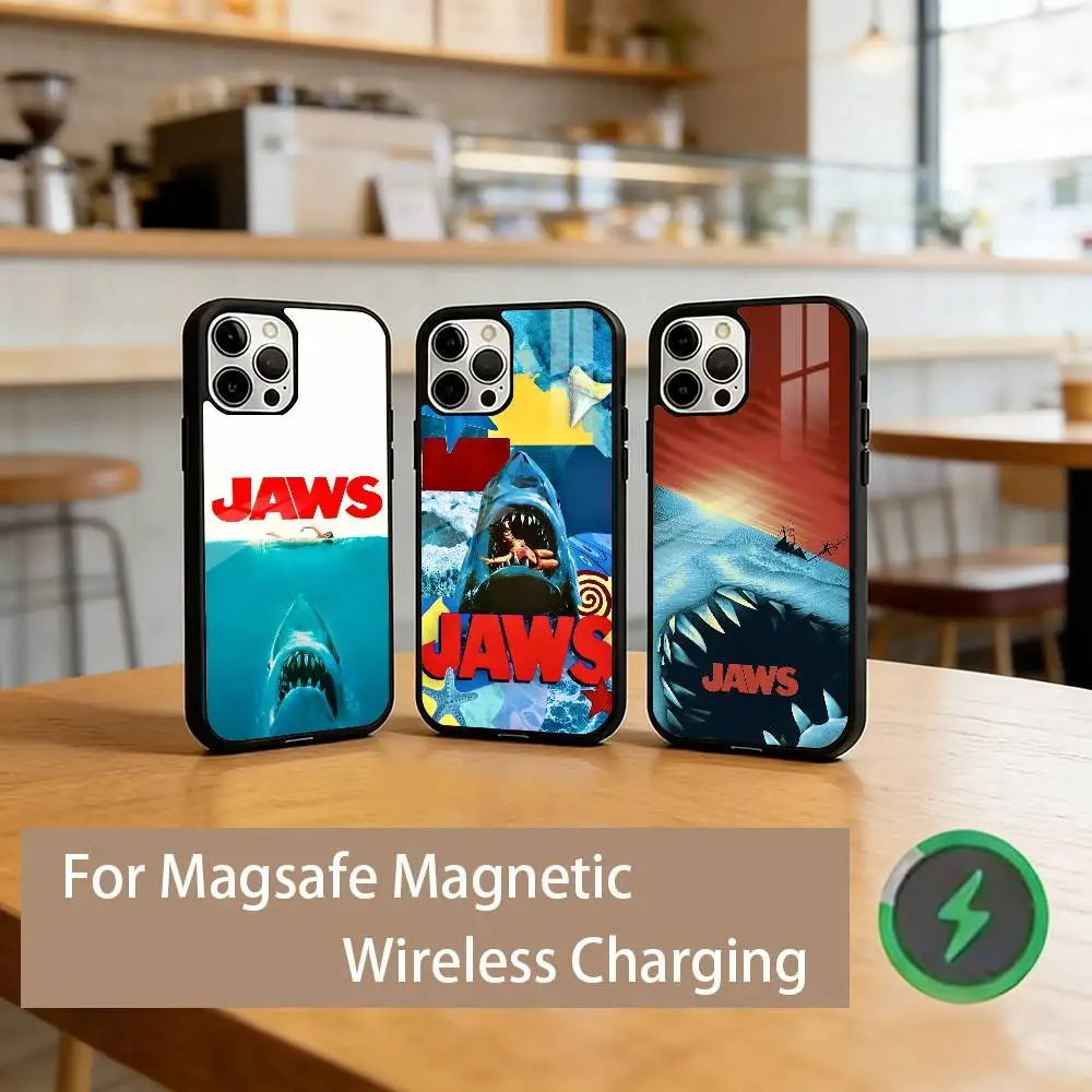 

J-Jaws Movie 1975 Phone Case For iPhone17,16,15,14,13,12,11 Plus,Pro Magnetic For Magsafe Wireless Charging