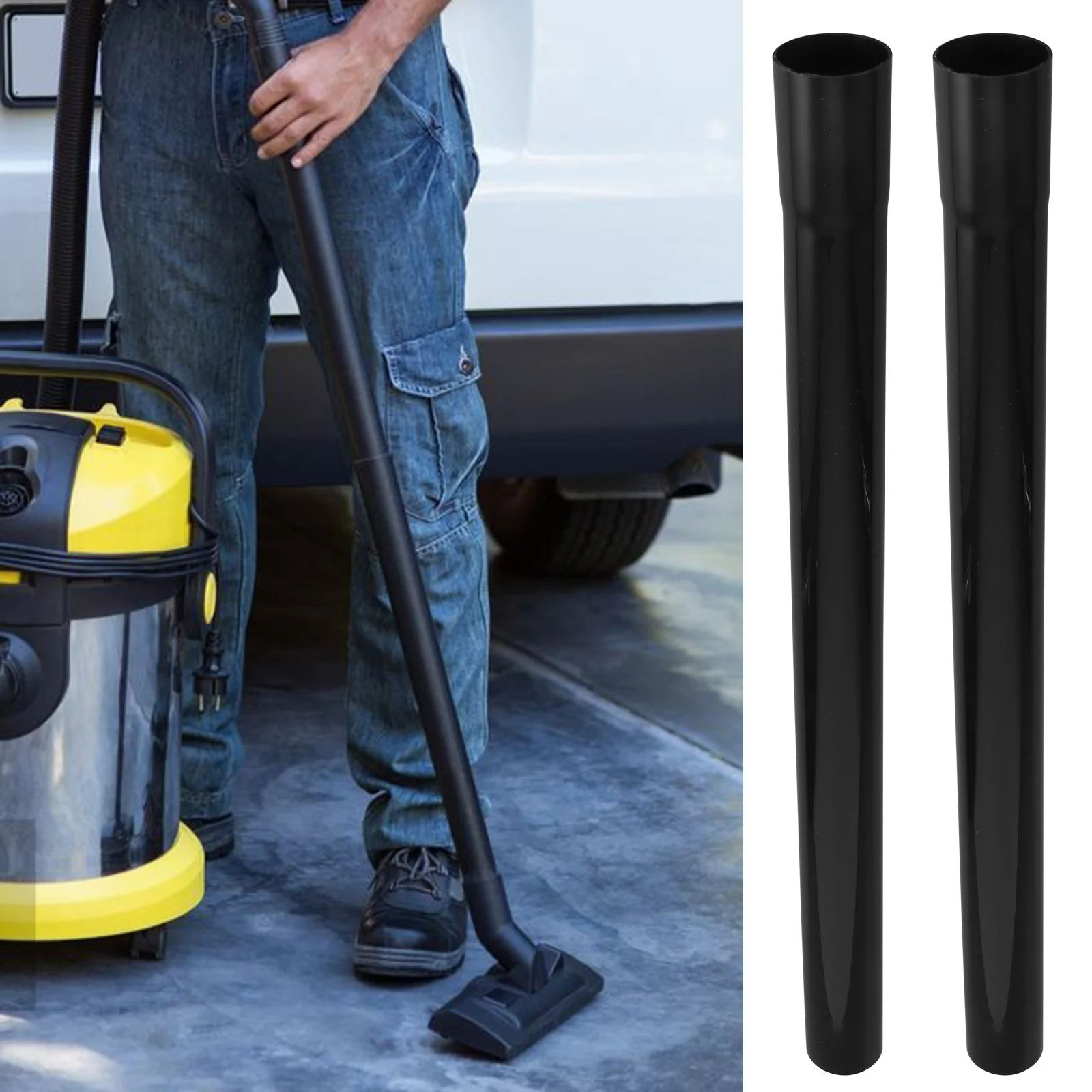 2pcs Vacuum Cleaner Extension Hose Sturdy Lightweight Tube For Long Lasting Use Easy Install Durable Suction Performance