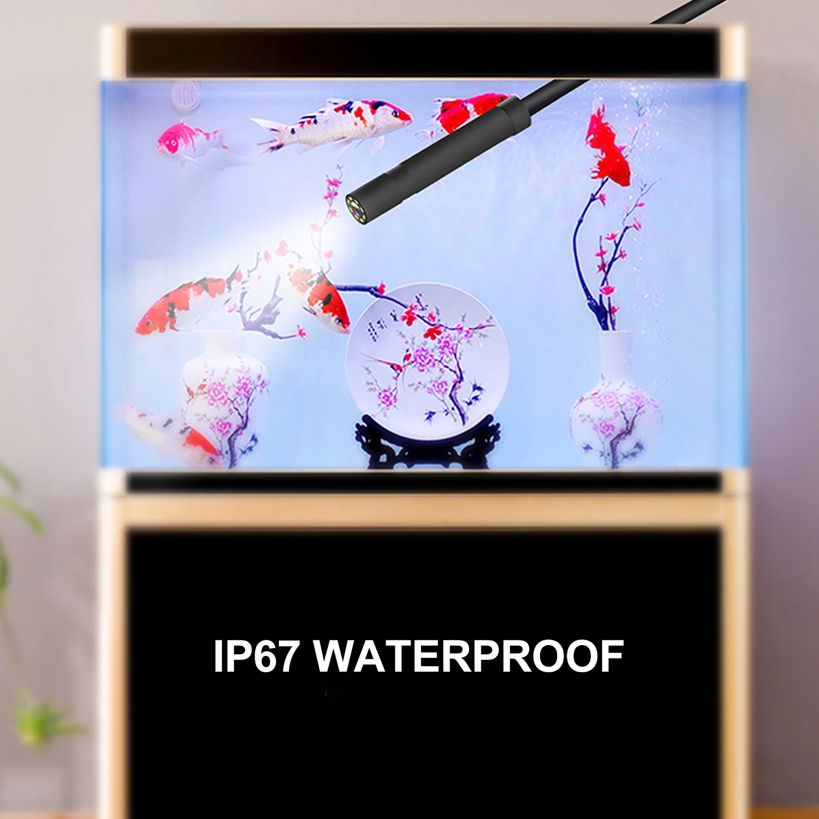 HD1080P المنظار الصناعي 4.3 ''IPS شاشة 8 المصابيح 8 مللي متر كاميرا بـ USB 5 ~ 500 سنتيمتر سيارة الأنابيب المجاري التفتيش Borescope مقاوم للماء