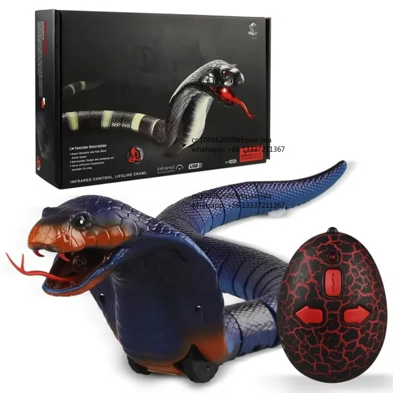 Wholesale  New TPE Electric Remote Control Snake Surprise Toy for Kids 15m Control Distance