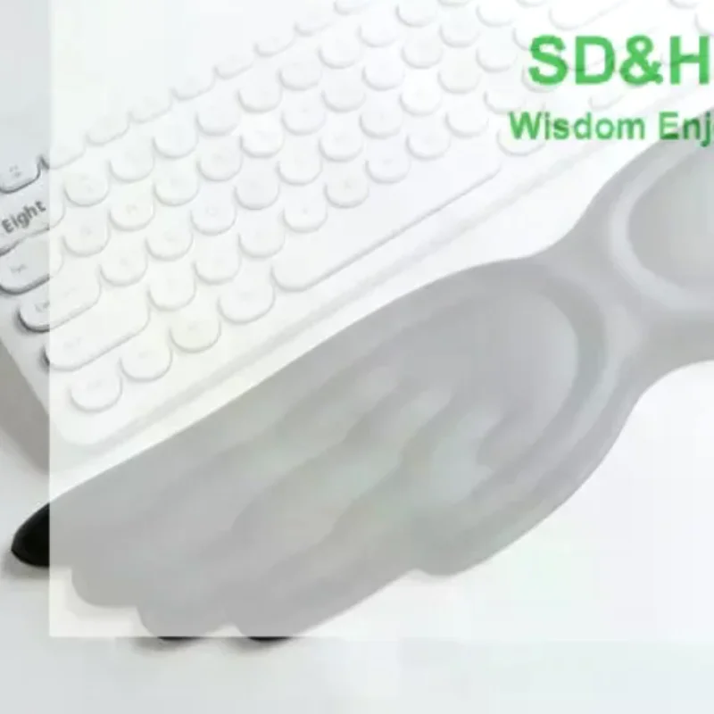 

Angel Wings Shaped Keyboard Mouse Wrist Rest Wing Memory Foam Anti Slip Silicone Ergonomic Wrist Guard Table Mat Mouse Pad
