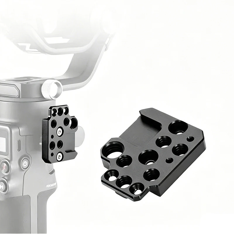 Metal 1/4 3/8 Hole Cold Boots Board Adapter Mount Fill Light Microphone for DJI Ronin SC/RS2 /RS3 3 Mini Pro /RS 4 /RS 5 Gimbal